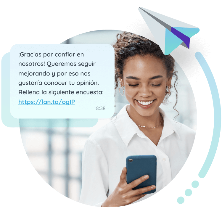 ejemplo sms encuesta