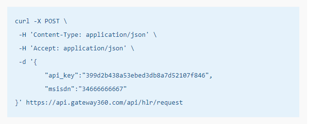 ejemplo codigo api hlr