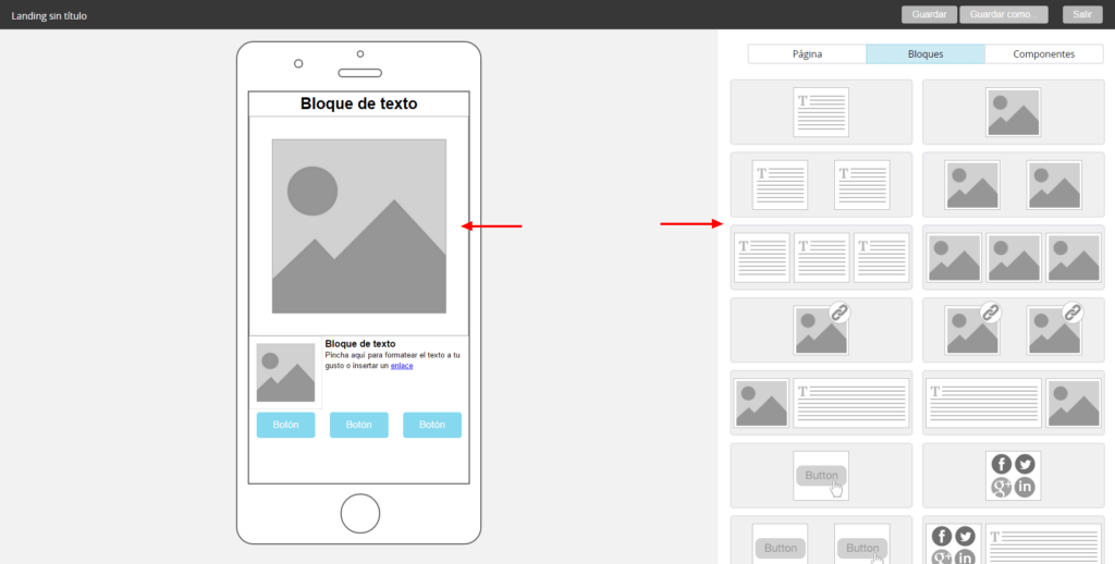 paso 2 landing pages